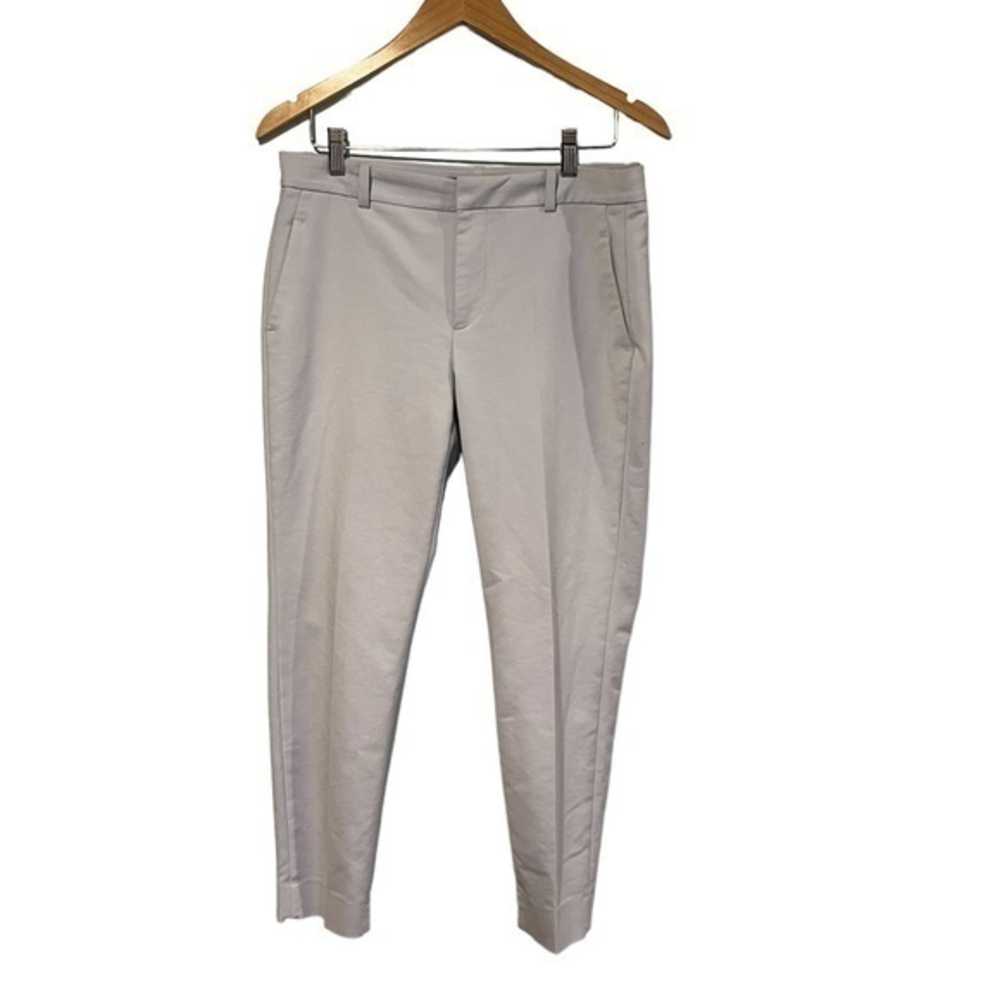 Zara Woman Light Grey Slim Tailored‎ Trousers Dress Pants Size 8  #218